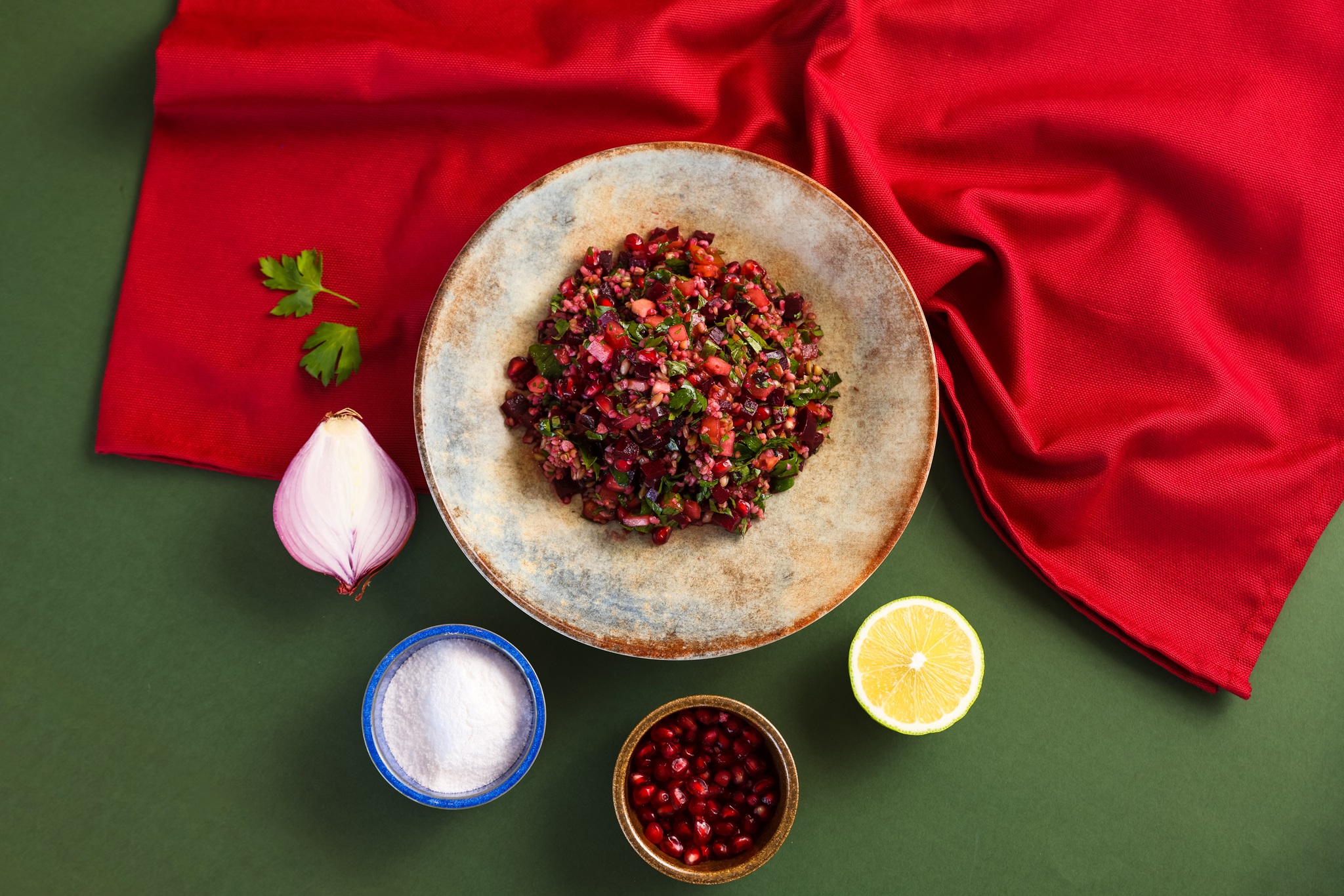 Pomegranate and Beetroot Tabbouleh